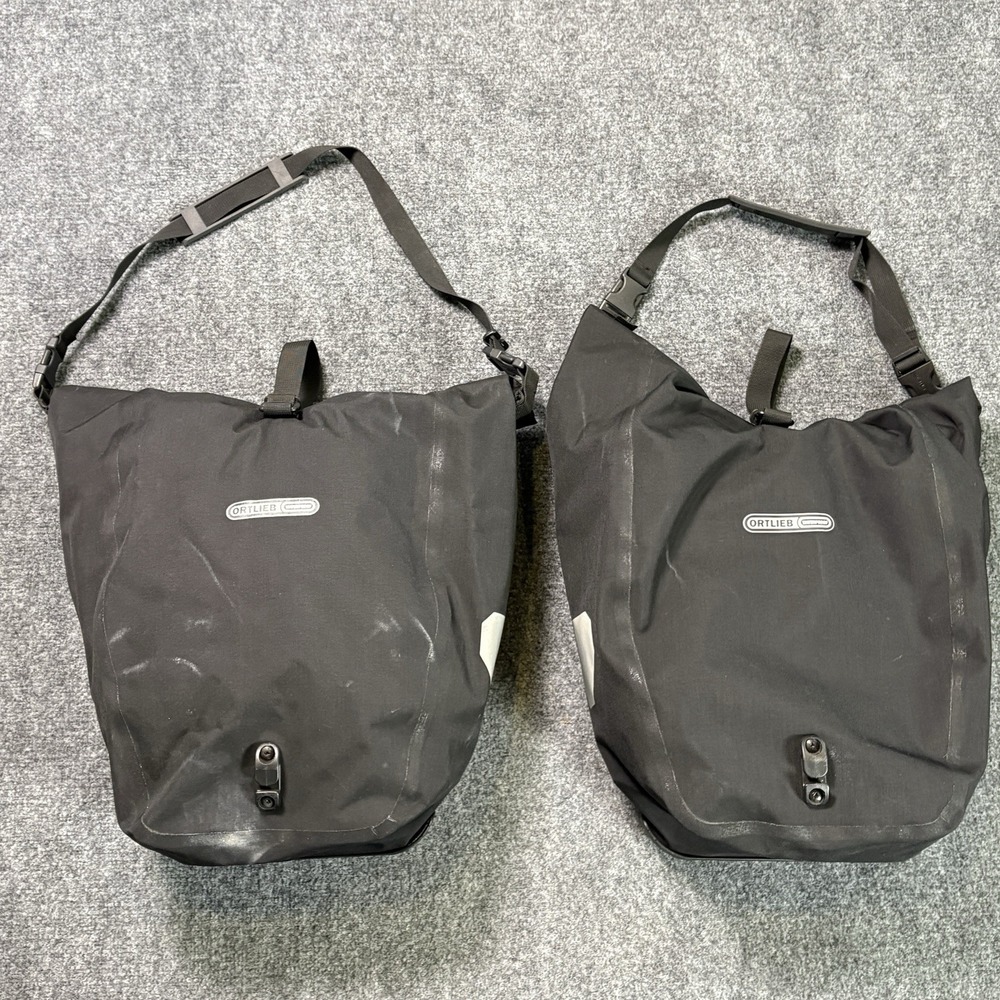 Ortlieb Back Roller Urban Bike Panniers Black Waterproof Pair Cycling 20L